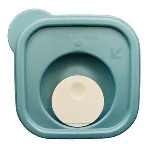 Tupperware Vented Replacement Lid Seal #4895A Green w White Square 4" Microwave